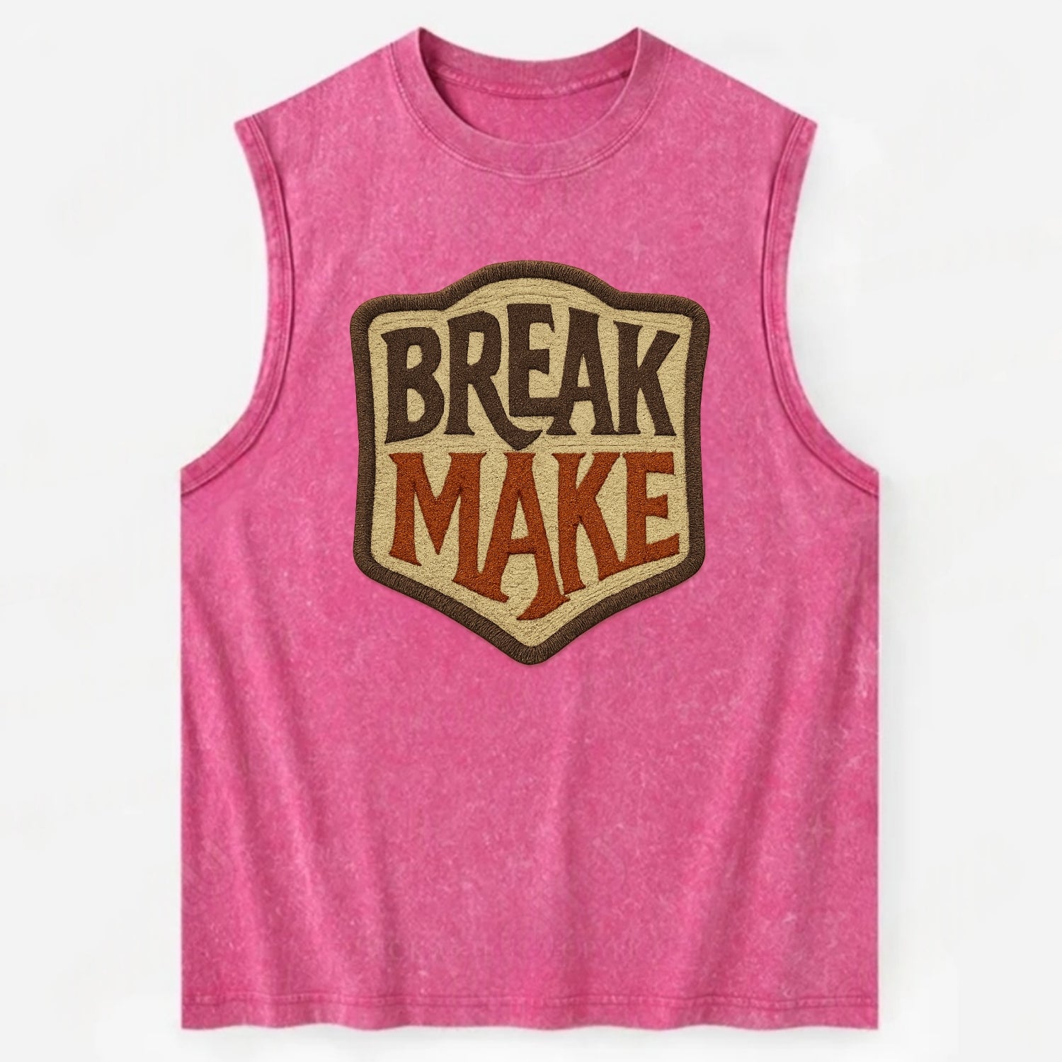 BREAK;MAKE THE RULES Rebel Red Snapback - Vintage Washed Tank - Pink