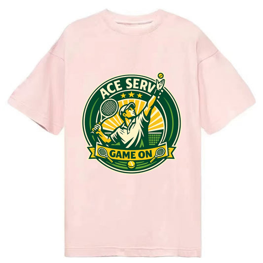 Serving Ace Emblem - Classic T-shirt - Pink