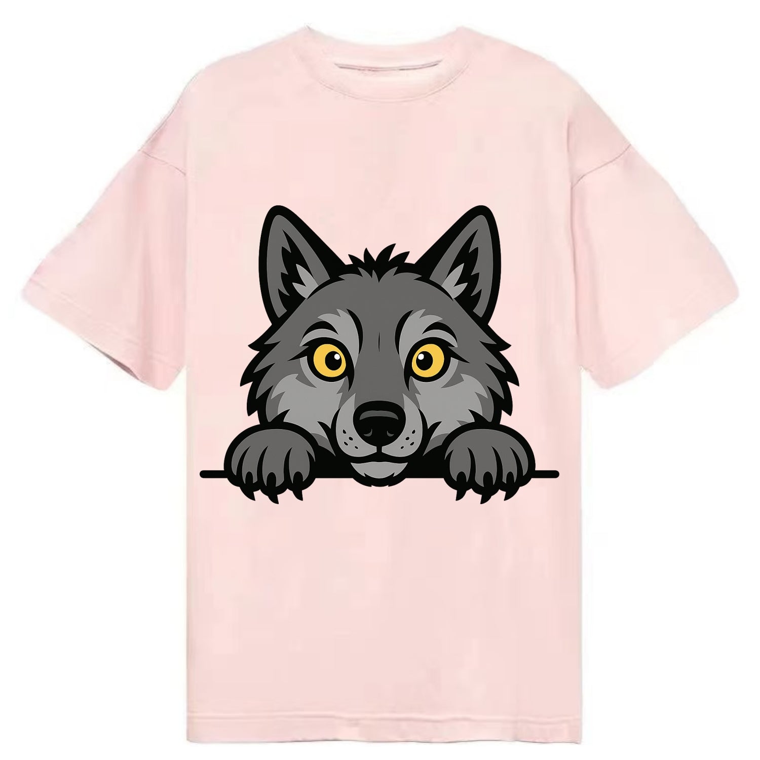 Wolf  - Classic T-shirt - Pink
