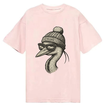 Toledo Great Blue Heron wearing Toledo b - Classic T-shirt - Pink