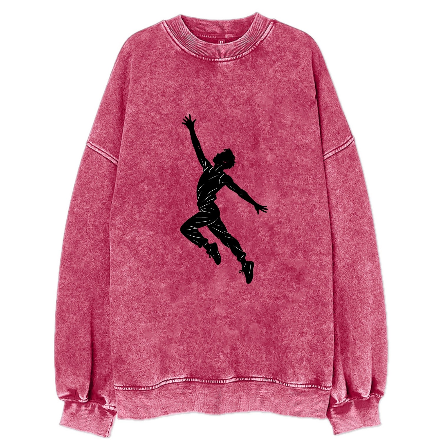 Modern dancer reaching skyward - Vintage Sweatshirt - Pink