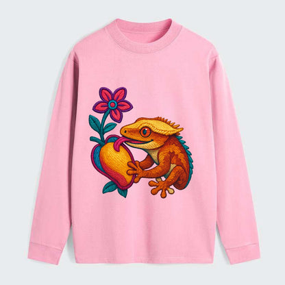 Crested Gecko - Classic Long Sleeve Shirt - Pink