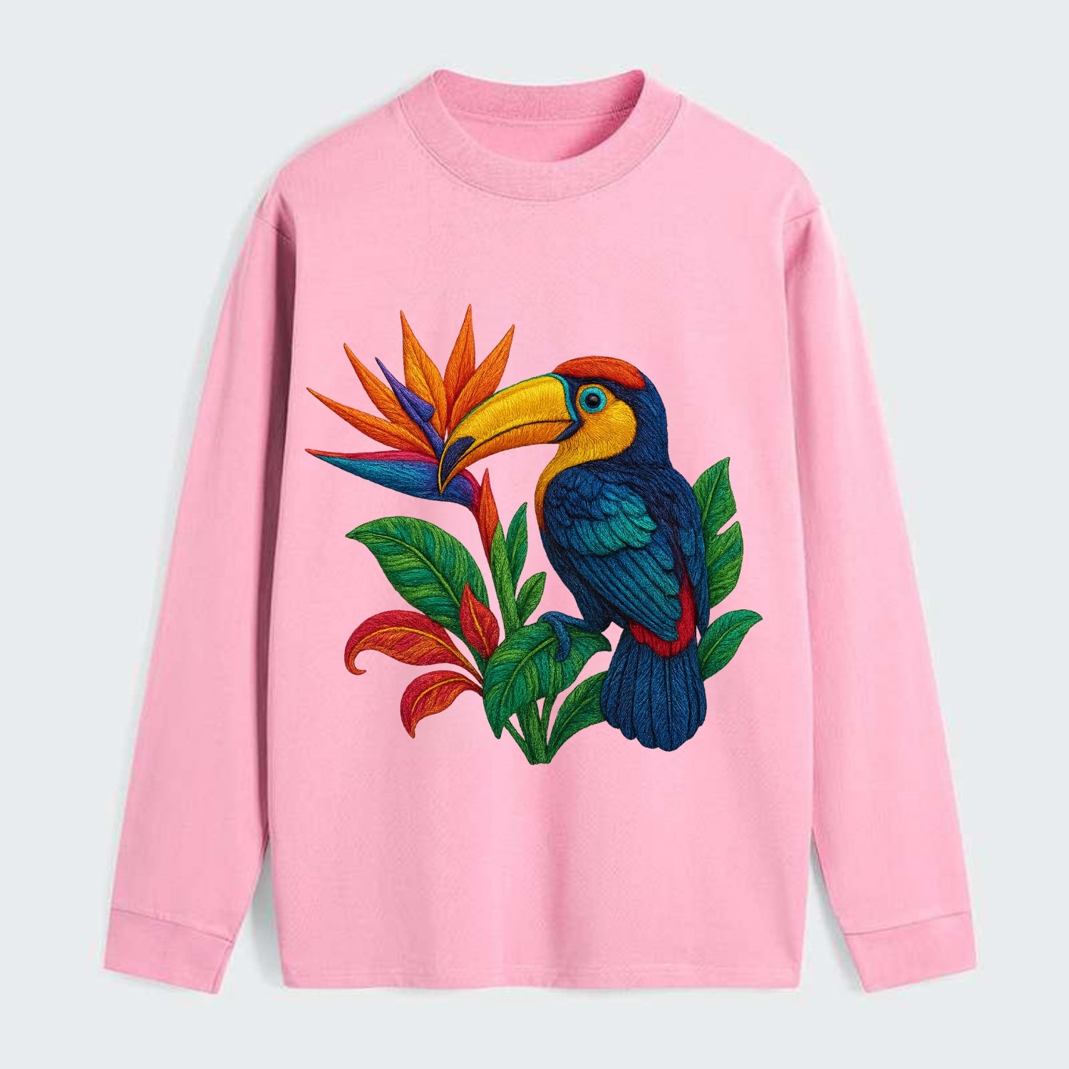 Toucan Paradise - Classic Long Sleeve Shirt - Pink