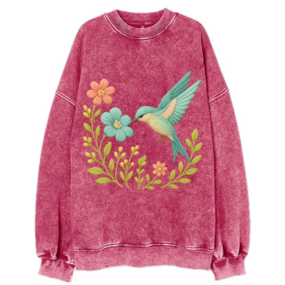Mint Bee-Eater - Vintage Sweatshirt - Pink