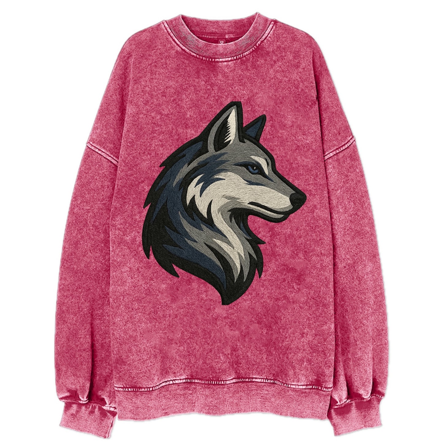 Lone Wolf Wanderer  - Vintage Sweatshirt - Pink