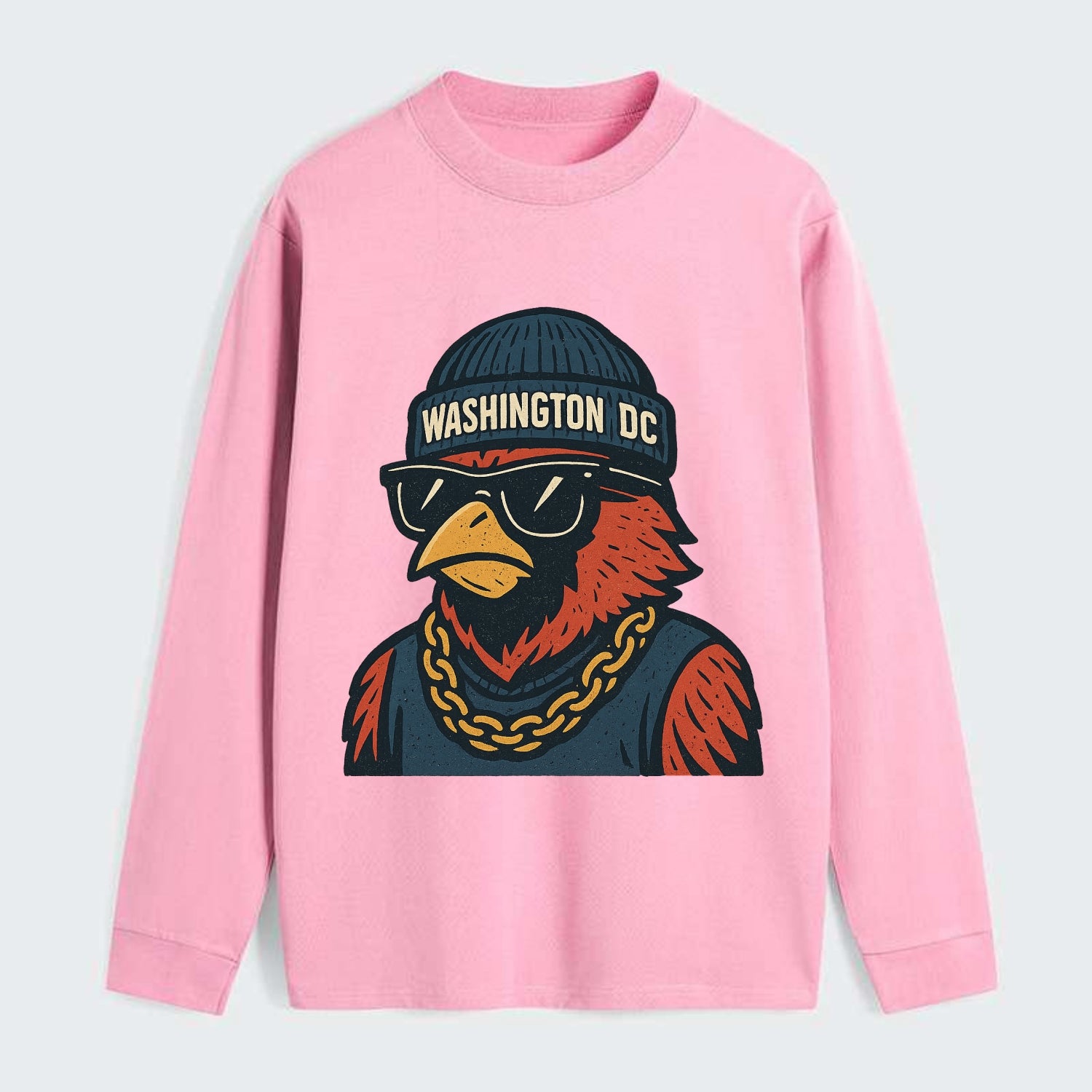 "cardinal" "washington Dc" "dc" "navy" "us East" - Classic Long Sleeve Shirt - Pink
