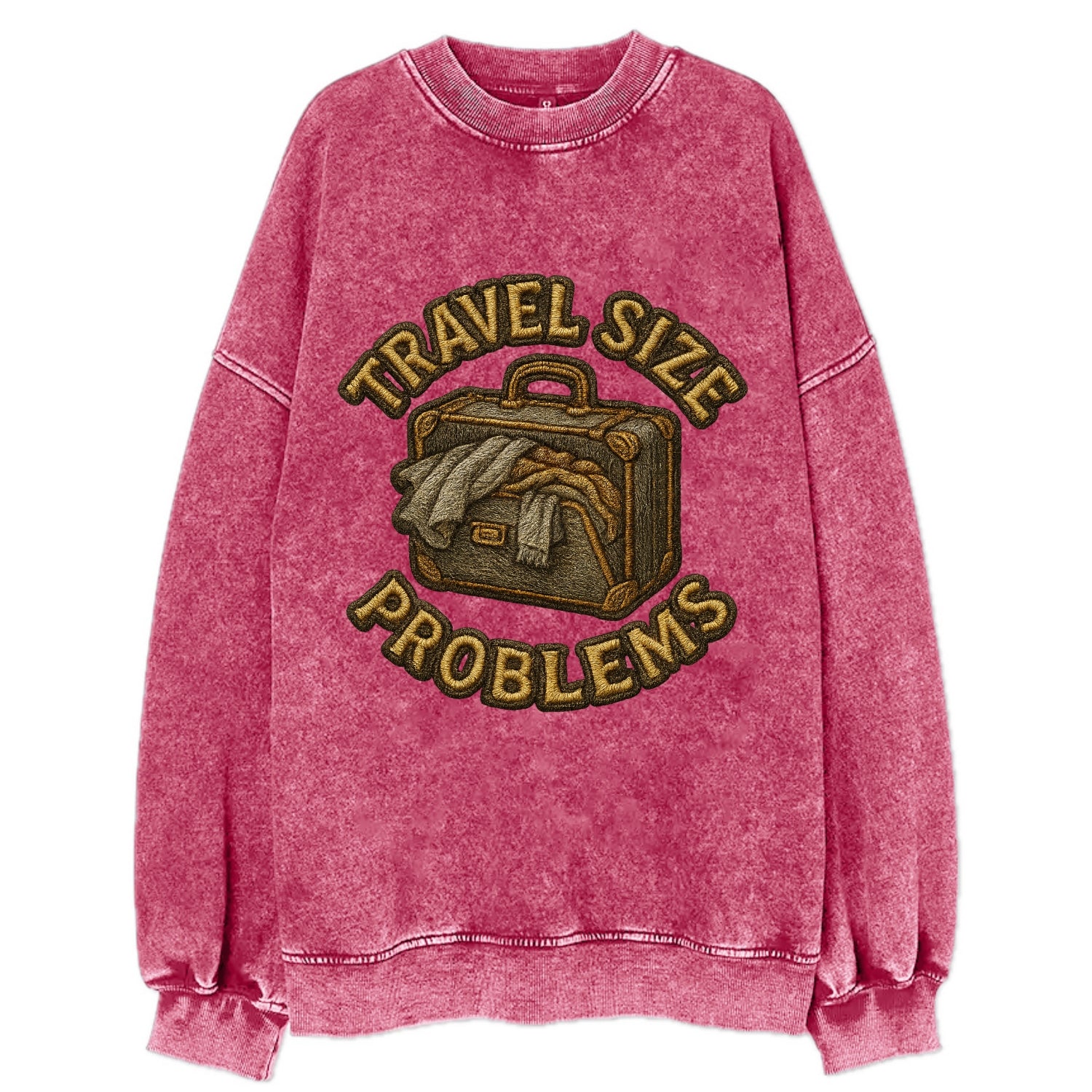 Travel Size Problems  - Vintage Sweatshirt - Pink