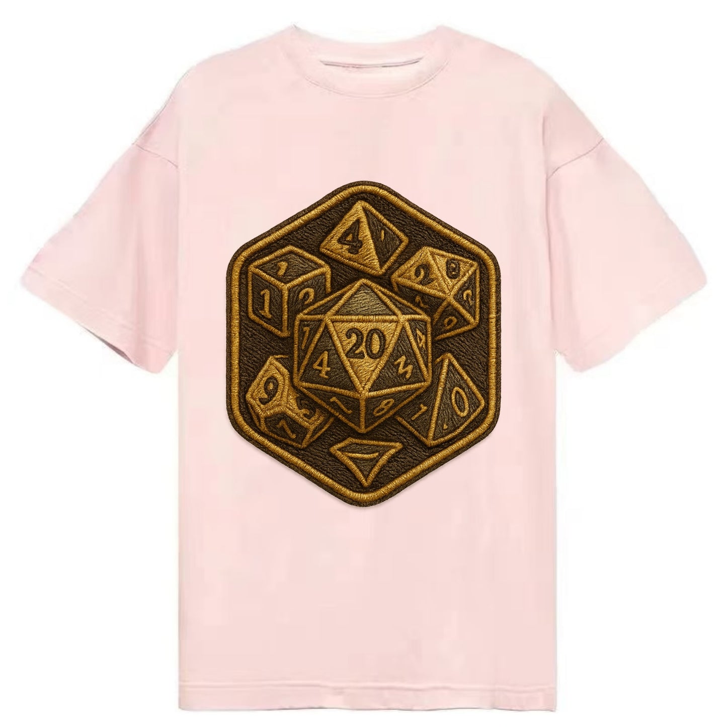 Dice set for tabletop gaming - RPG enthusiast - Classic T-shirt - Pink