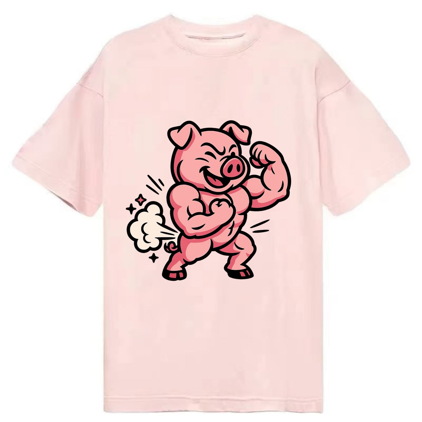 Strong Pig - Classic T-shirt - Pink
