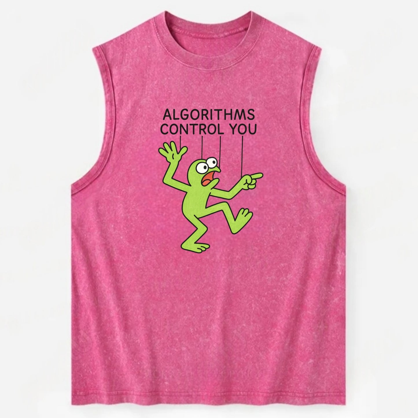 Whiskey Barrel  - Vintage Washed Tank - Pink