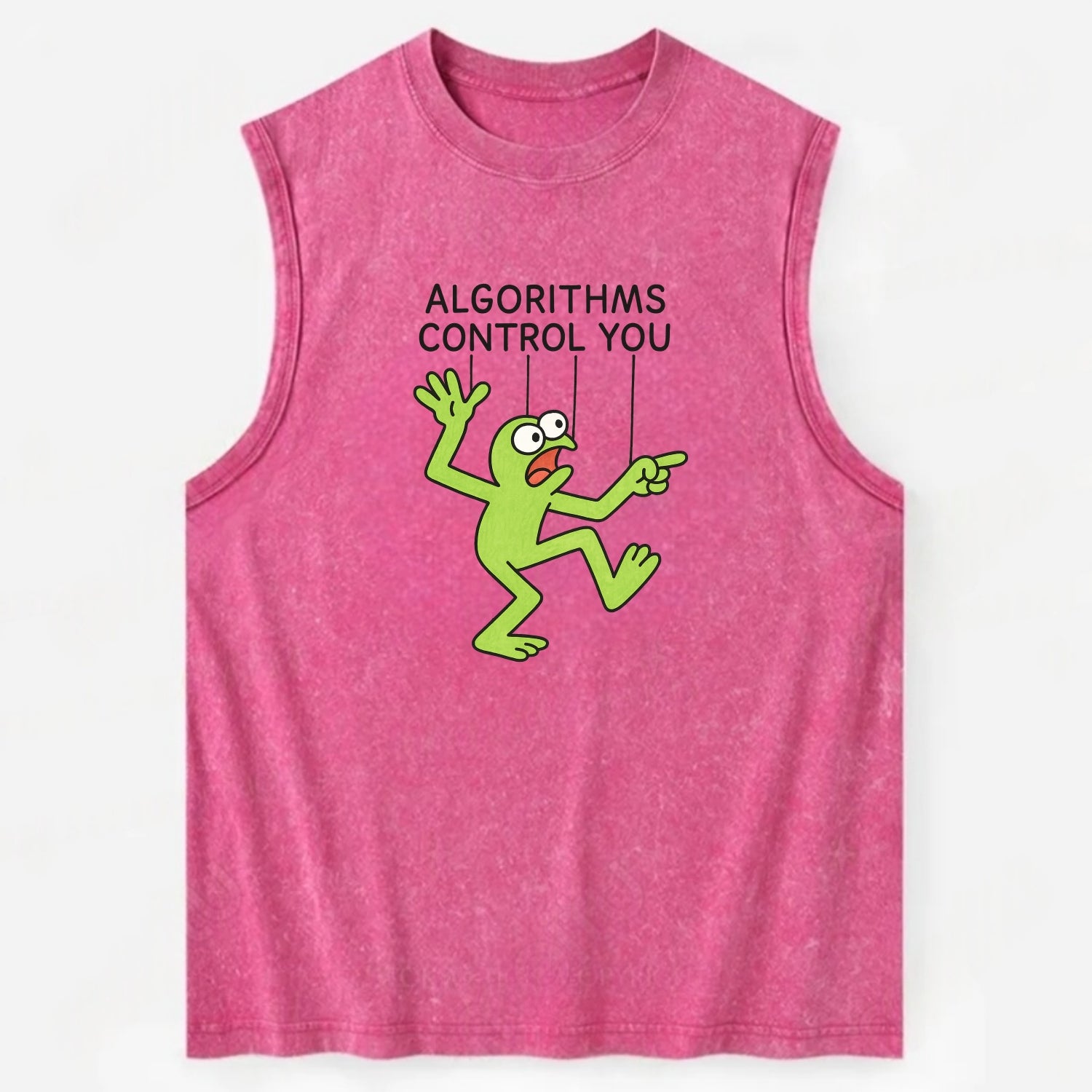 Whiskey Barrel  - Vintage Washed Tank - Pink