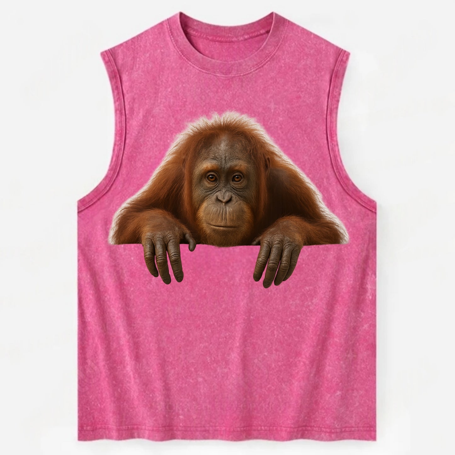 Orangutan  - Vintage Washed Tank - Pink