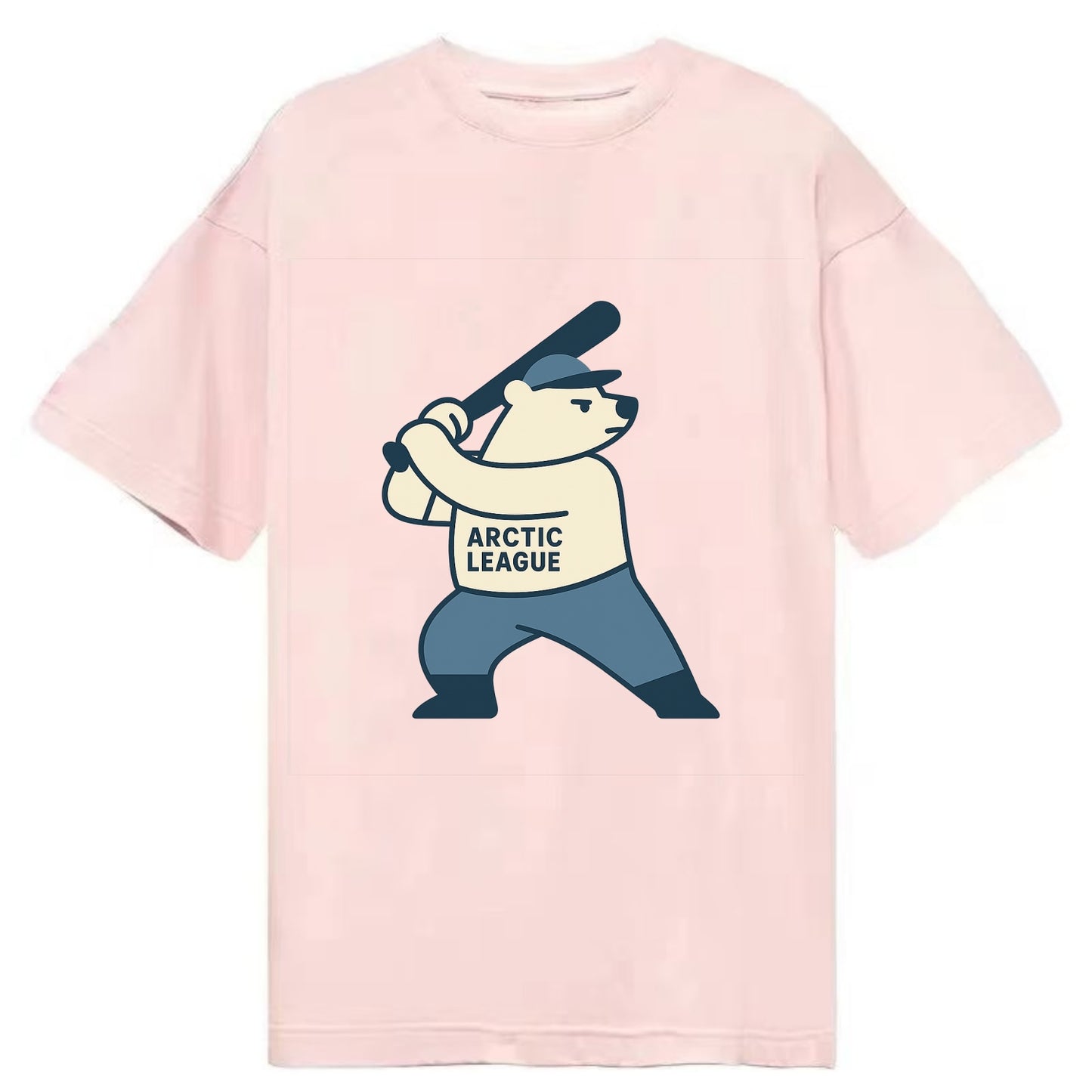 Polar Bear Baseball MVP - Classic T-shirt - Pink