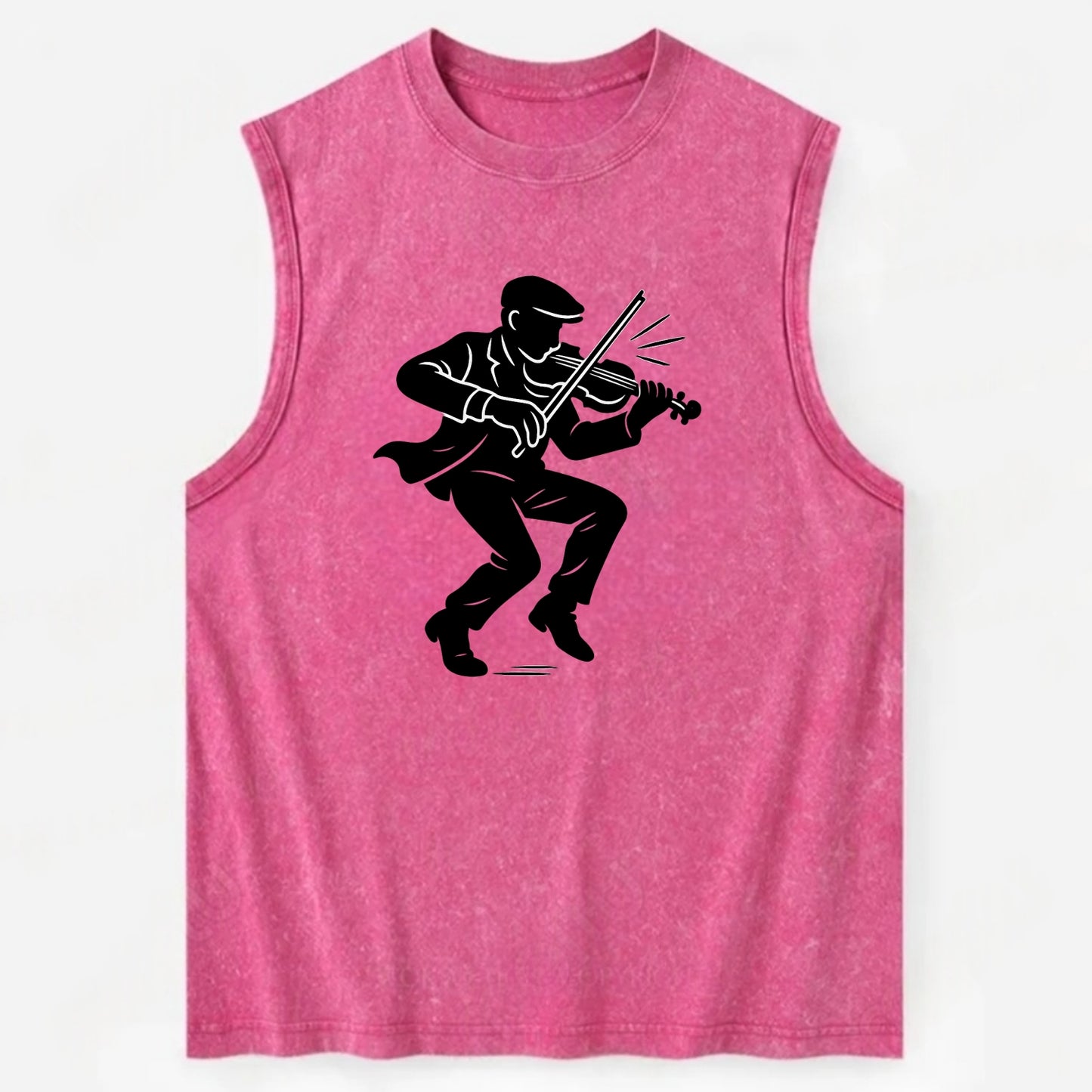 Irish folk musician traditional jig - Vintage Washed Tank - Pink