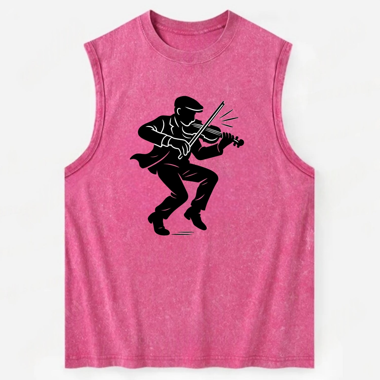 Irish folk musician traditional jig - Vintage Washed Tank - Pink