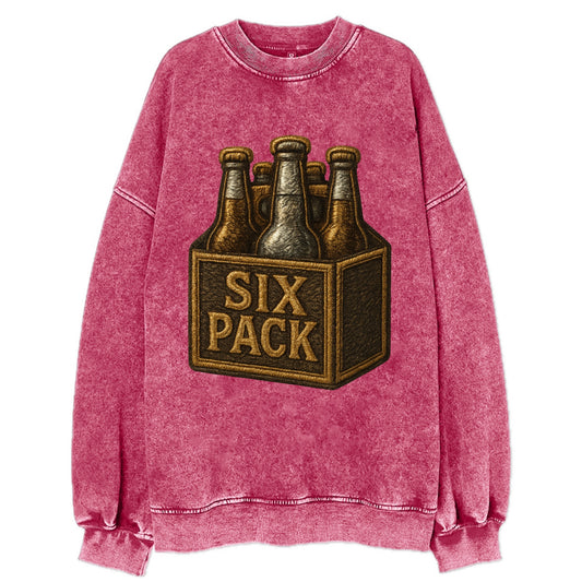Six Pack  - Vintage Sweatshirt - Pink
