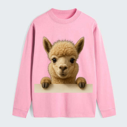 Alpaca  - Classic Long Sleeve Shirt - Pink