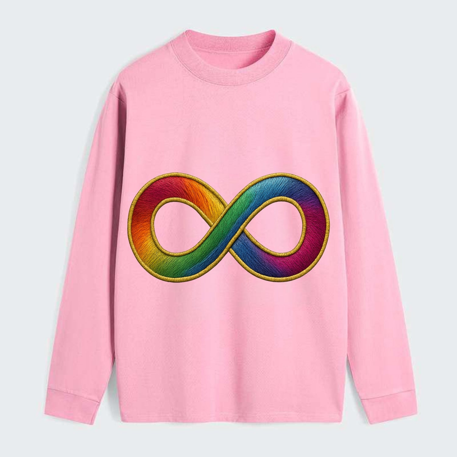 Infinity Symbol  - Classic Long Sleeve Shirt - Pink