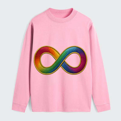 Infinity Symbol  - Classic Long Sleeve Shirt - Pink