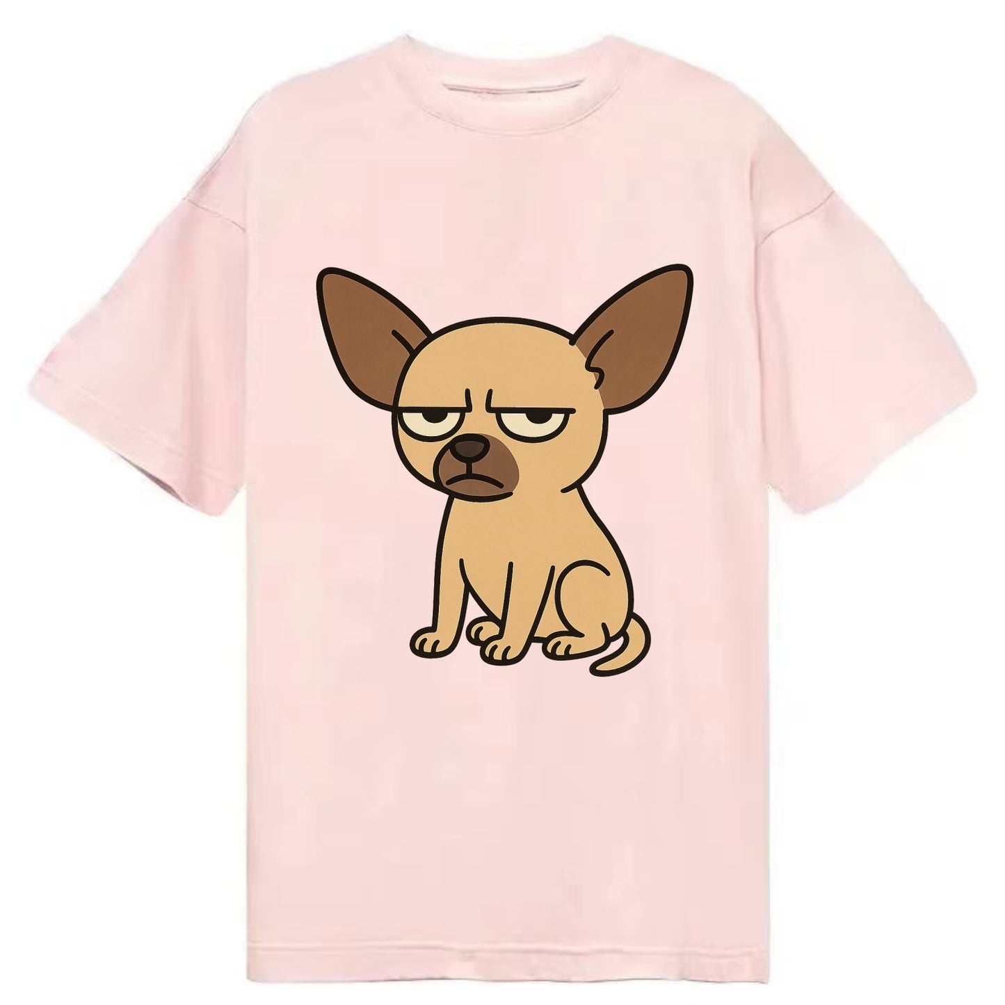 The Chihuahua Judging Silently - Classic T-shirt - Pink