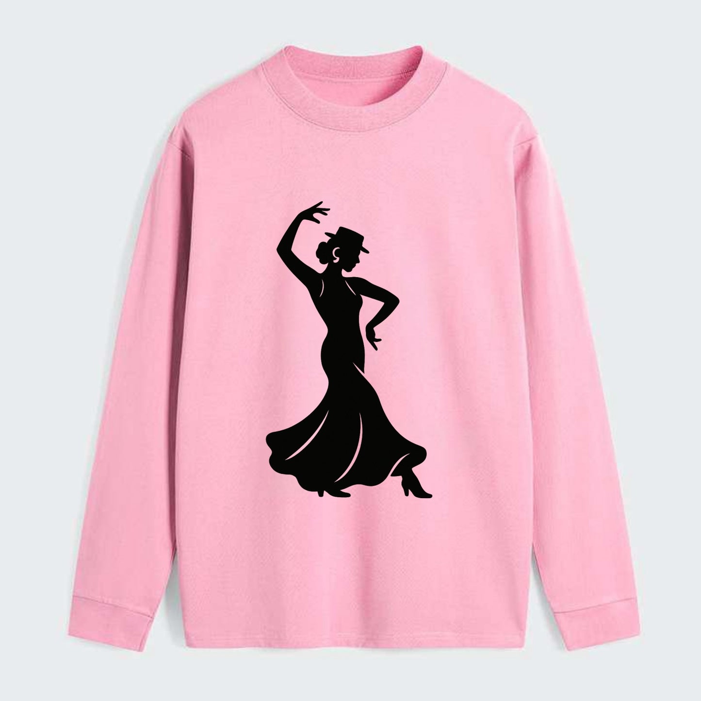 Flamenco dancer passionate stance - Classic Long Sleeve Shirt - Pink