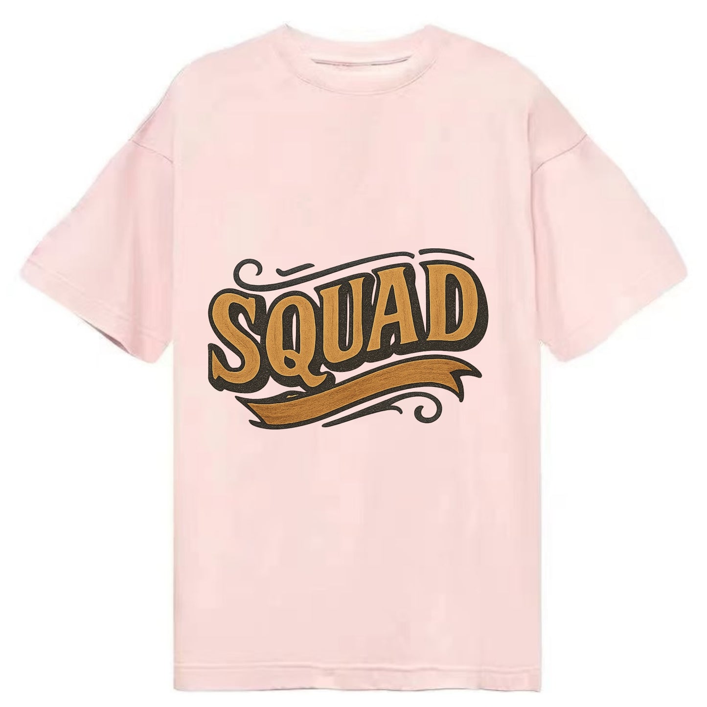 Bold typography design - "SQUAD" - your crew, your people - Classic T-shirt - Pink