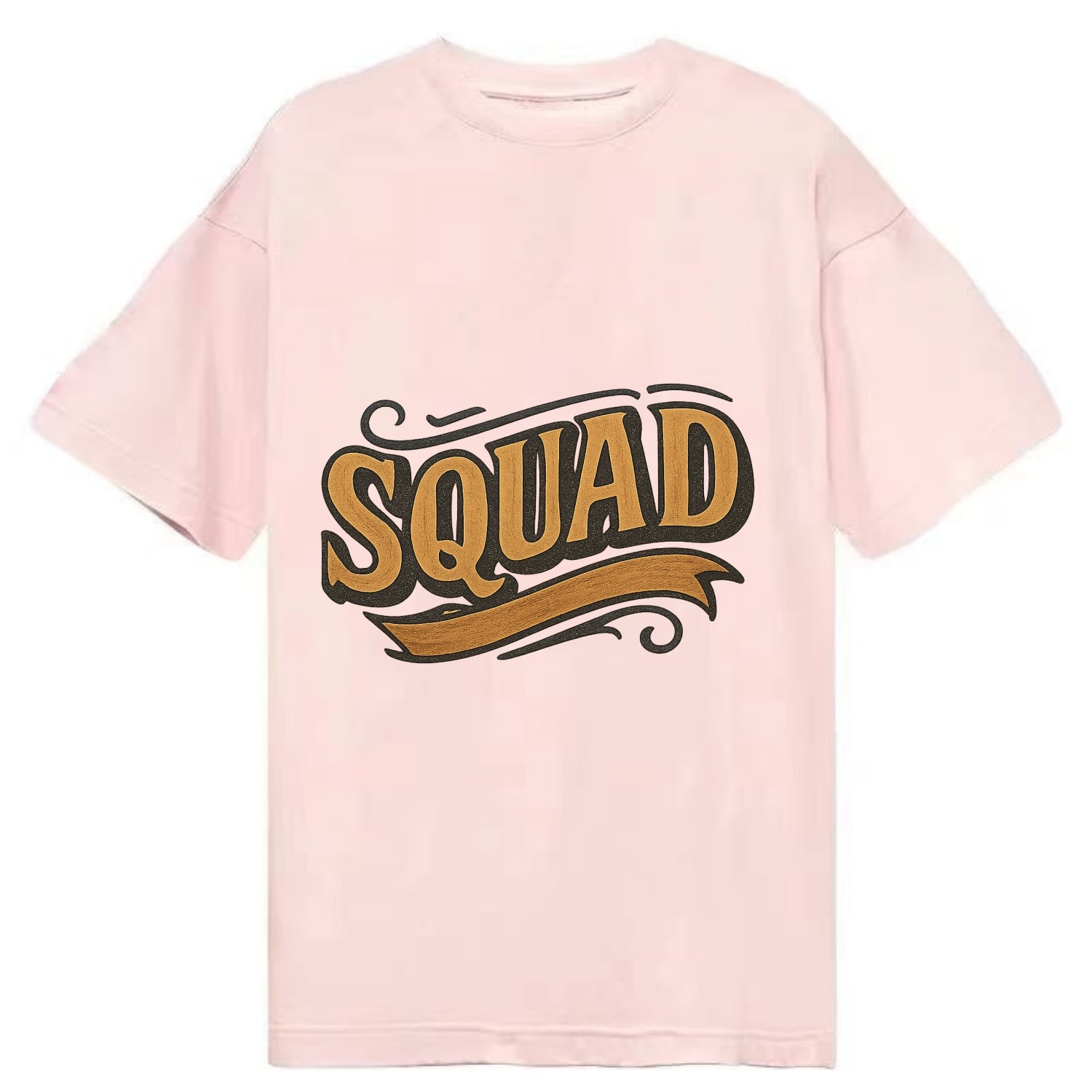 Bold typography design - "SQUAD" - your crew, your people - Classic T-shirt - Pink