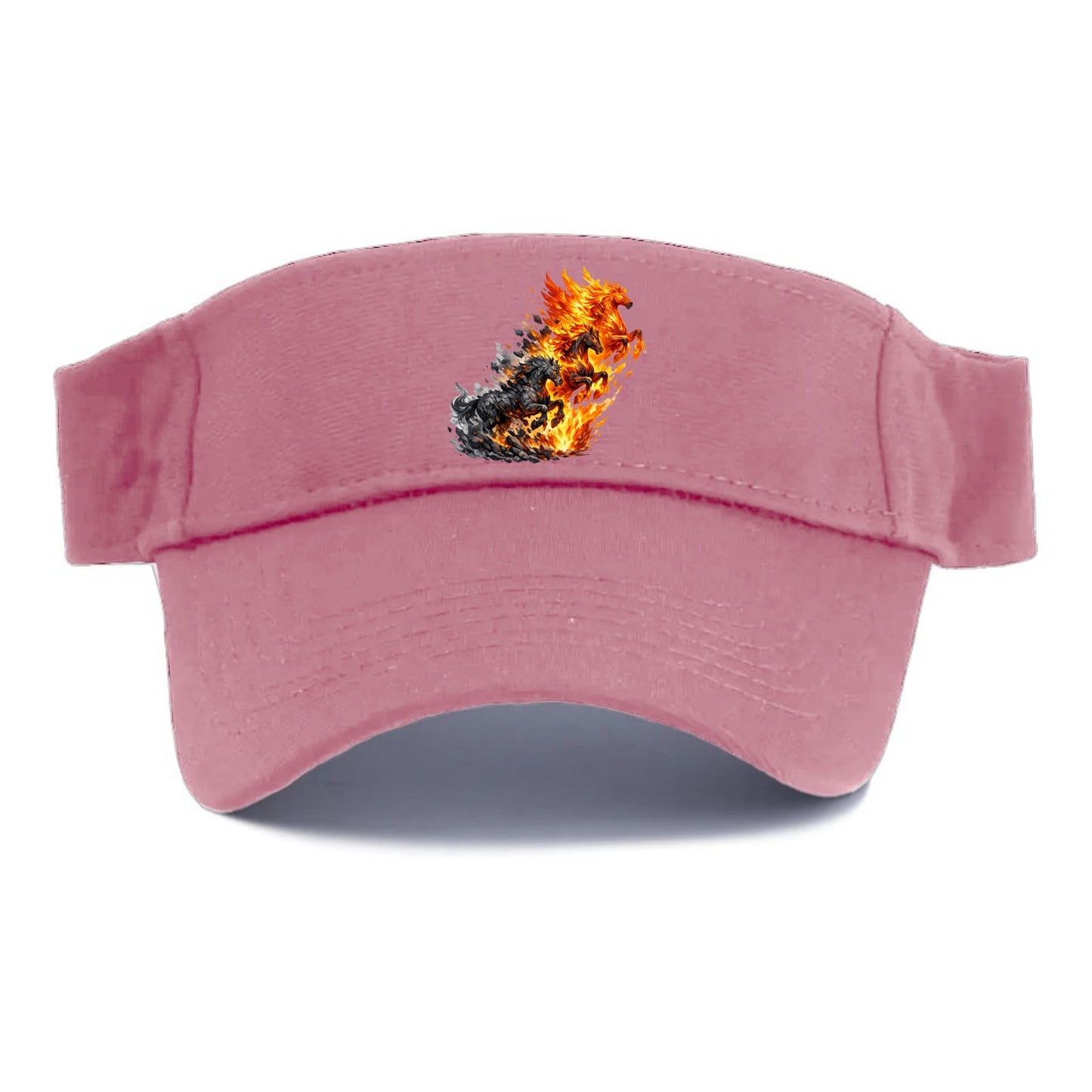 INFERNO STALLION | Horse made entirely of living flames | Blazing mane and tail | Fire - Visor - Pink