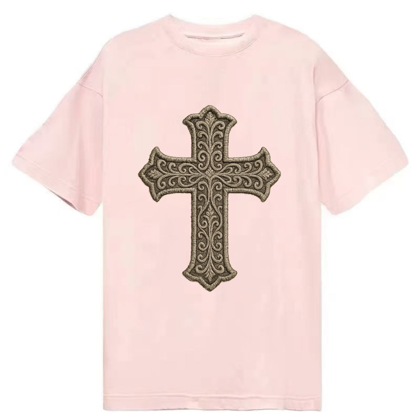 Filigree Cross  - Classic T-shirt - Pink