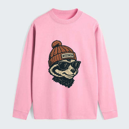 Madison Badge - Classic Long Sleeve Shirt - Pink