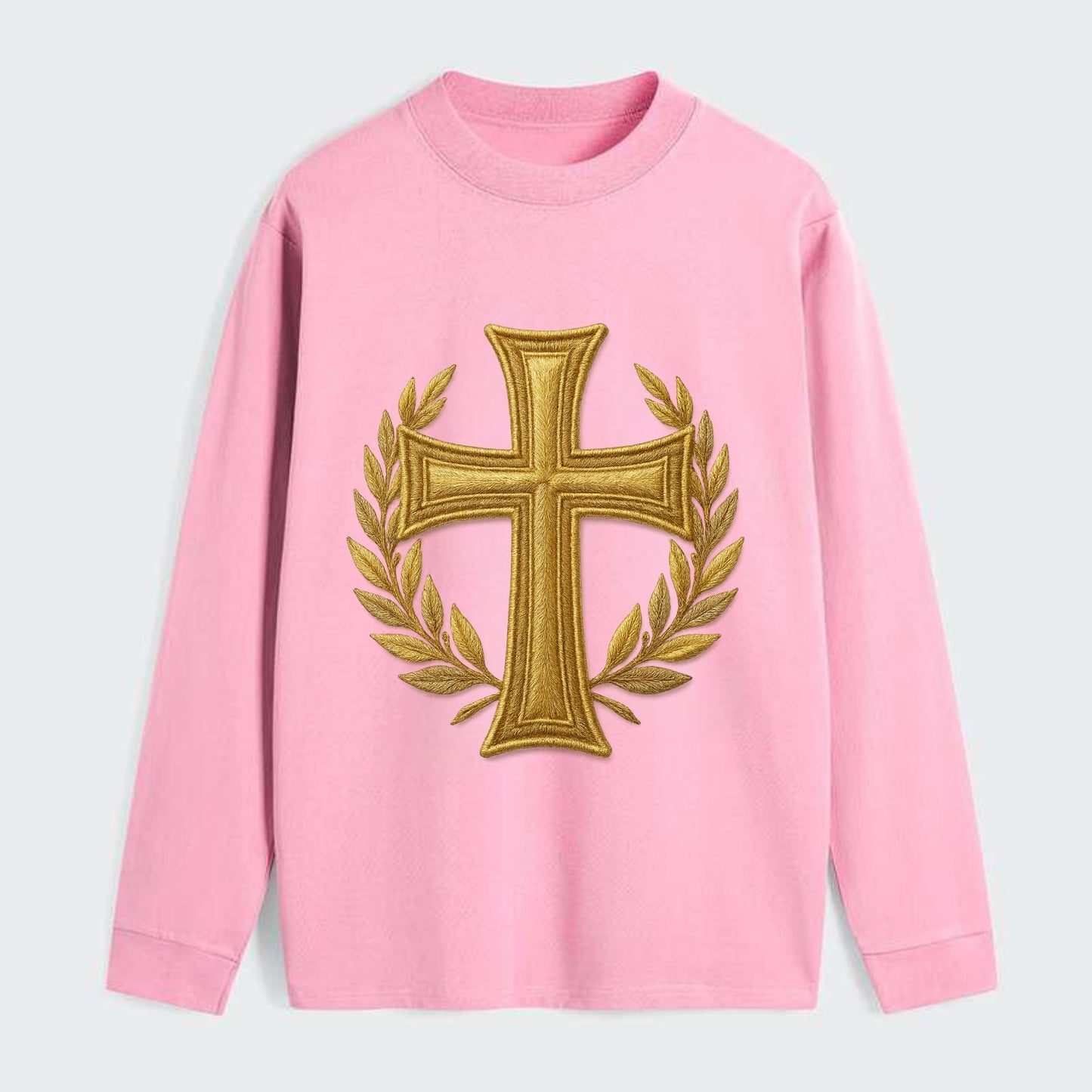 Victory Cross  - Classic Long Sleeve Shirt - Pink