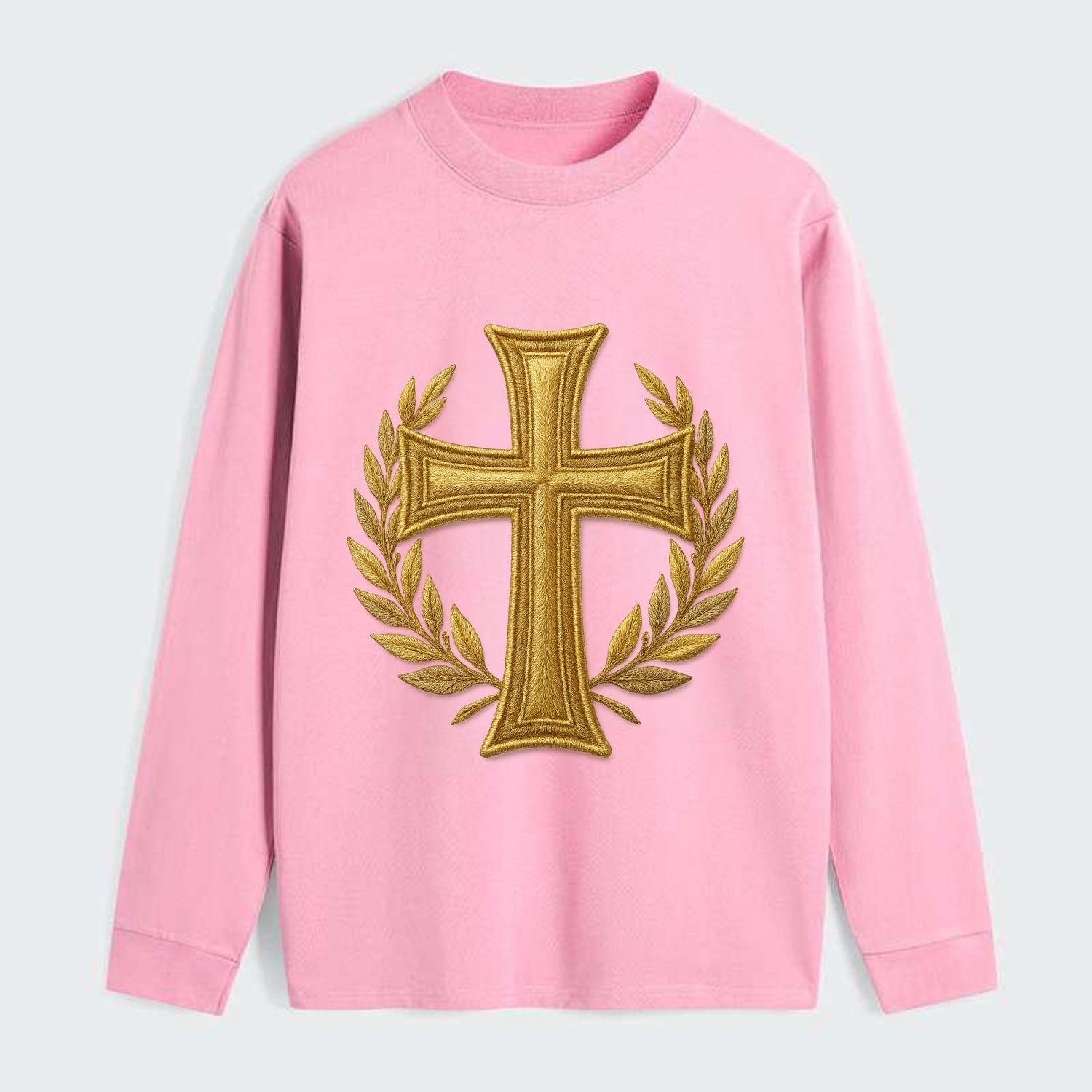 Victory Cross  - Classic Long Sleeve Shirt - Pink