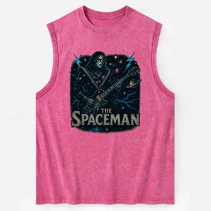 Spaceman Constellation - Vintage Washed Tank - Pink