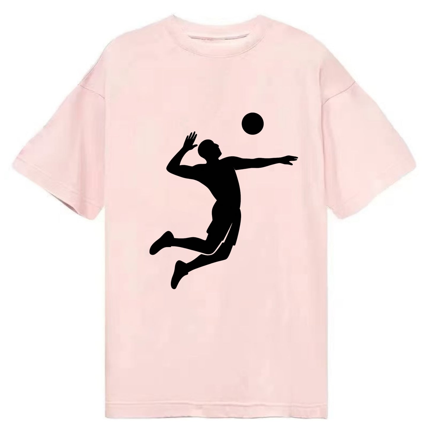 Volleyball player spiking ball - Classic T-shirt - Pink