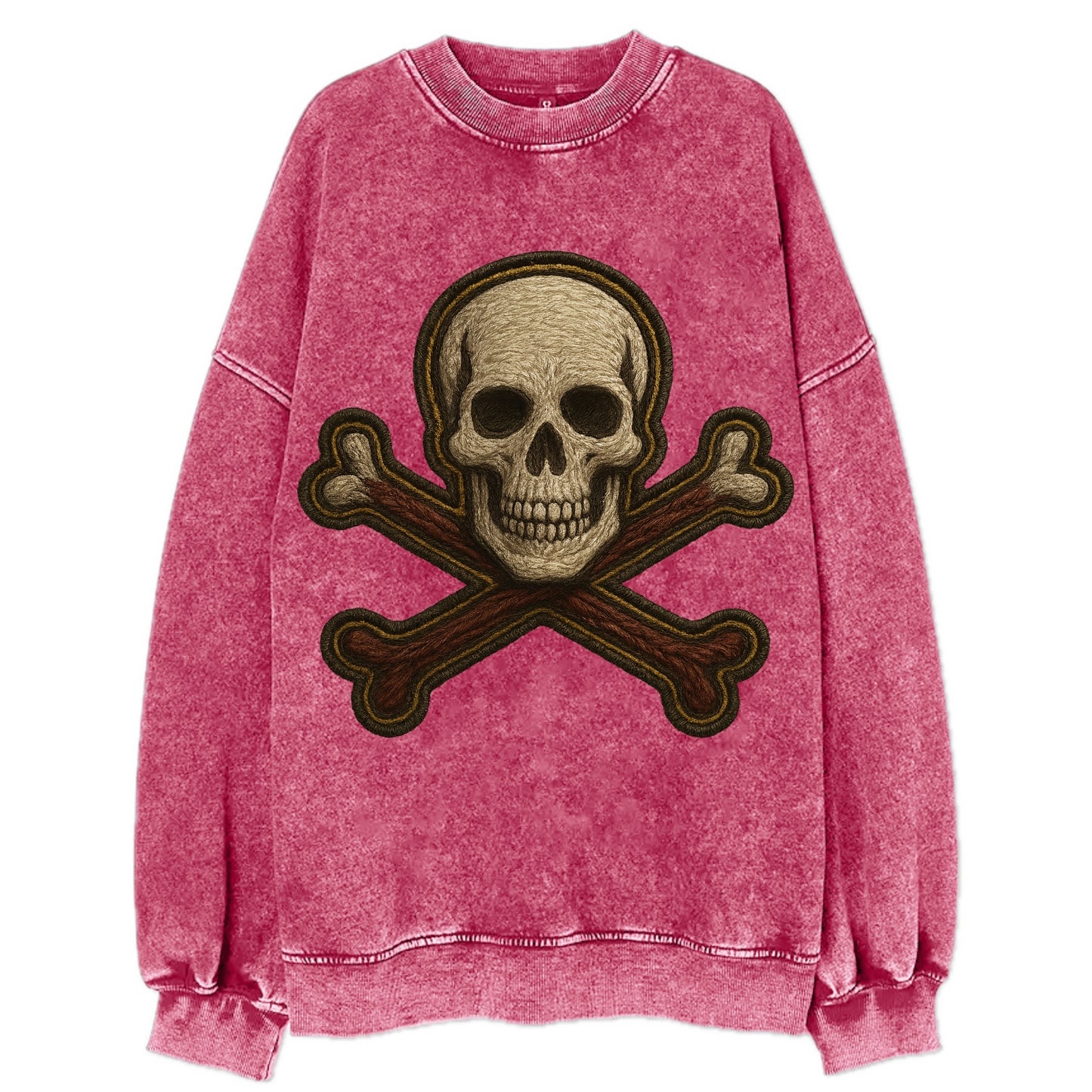Jolly Roger  - Vintage Sweatshirt - Pink