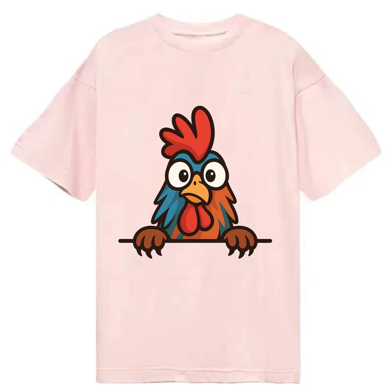 Rooster  - Classic T-shirt - Pink