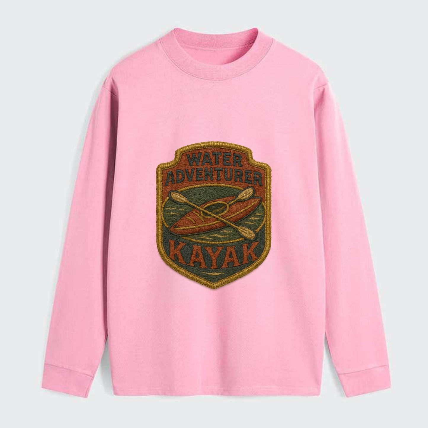 Kayak with paddle - water adventurer - Classic Long Sleeve Shirt - Pink