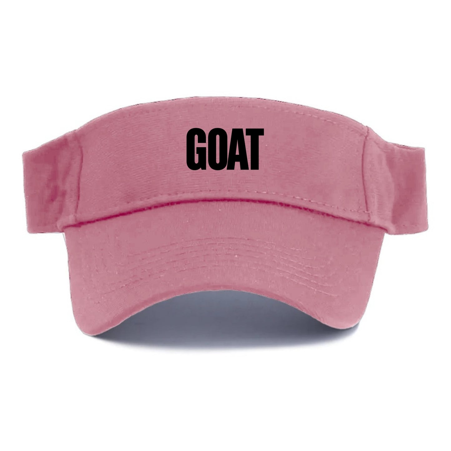 Bold typography design - "GOAT" - greatest of all time - Visor - Pink