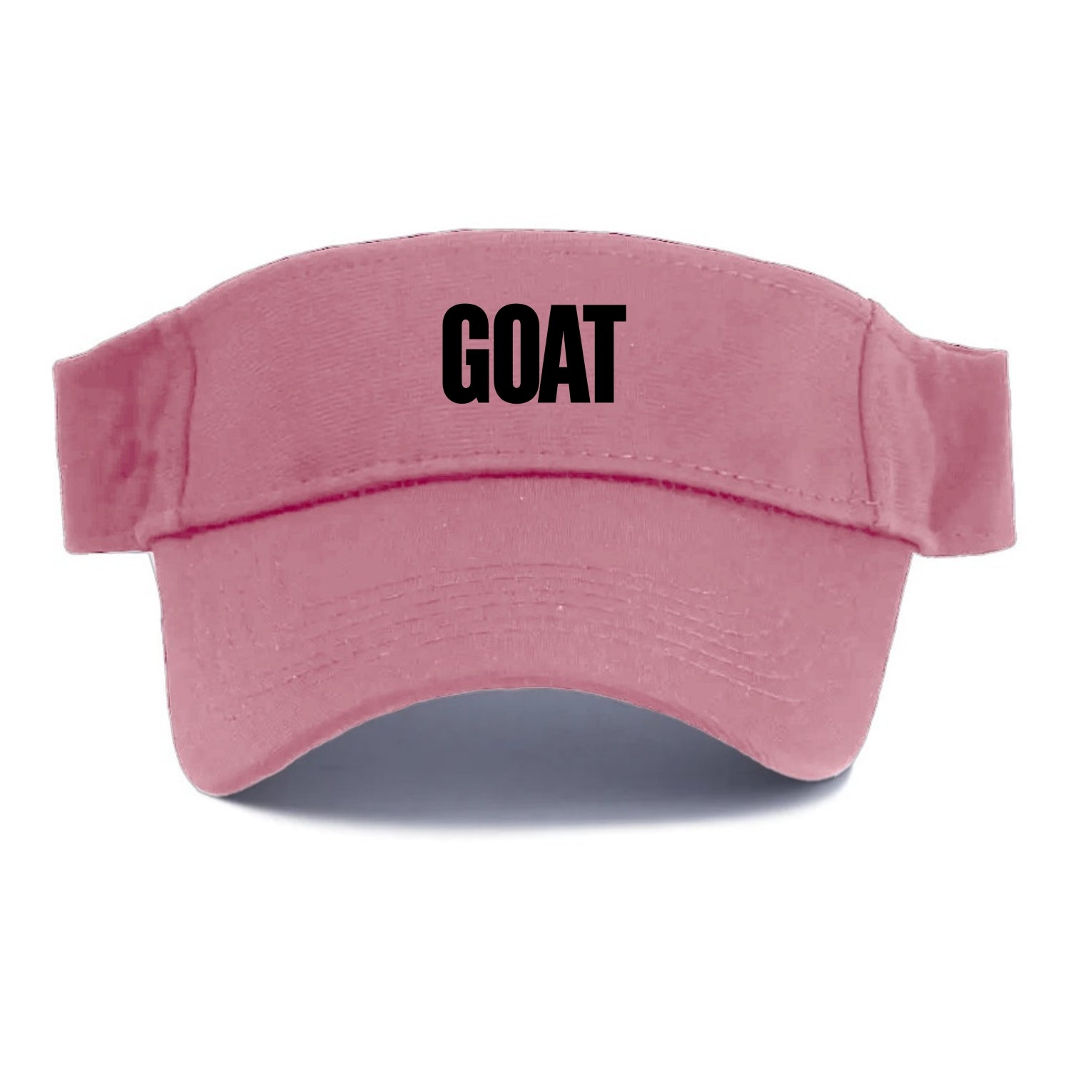 Bold typography design - "GOAT" - greatest of all time - Visor - Pink