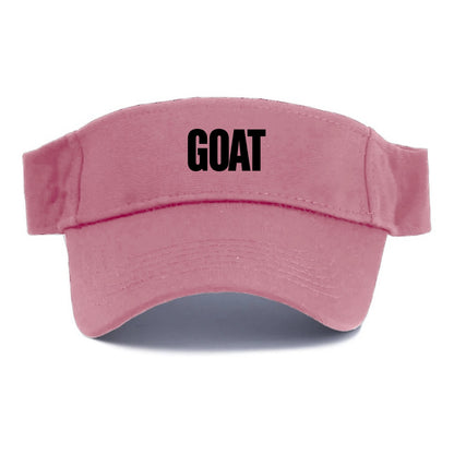 Bold typography design - "GOAT" - greatest of all time - Visor - Pink