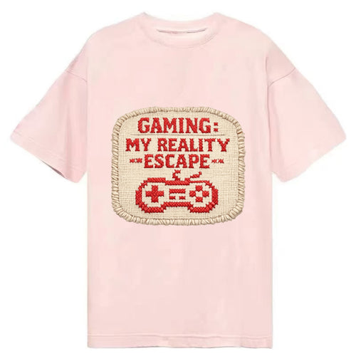 GAMING: MY REALITY ESCAPE - red game escape - red - gaming reality escape - Classic T-shirt