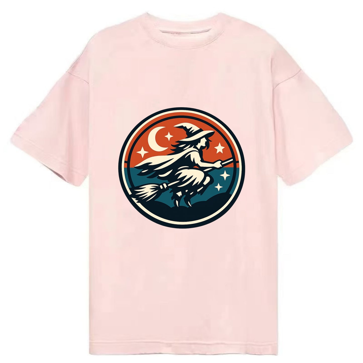 Mystic Night Witch Emblem - Classic T-shirt - Pink