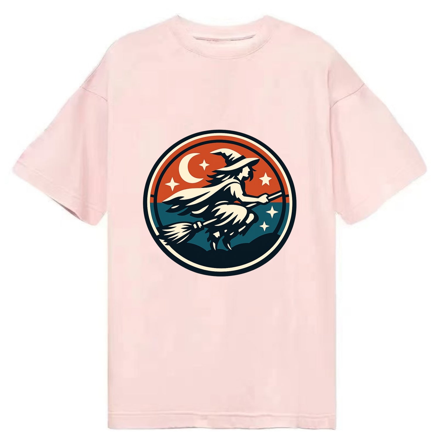 Mystic Night Witch Emblem - Classic T-shirt - Pink