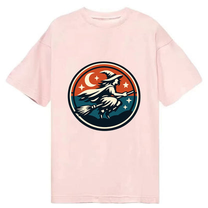 Mystic Night Witch Emblem - Classic T-shirt - Pink