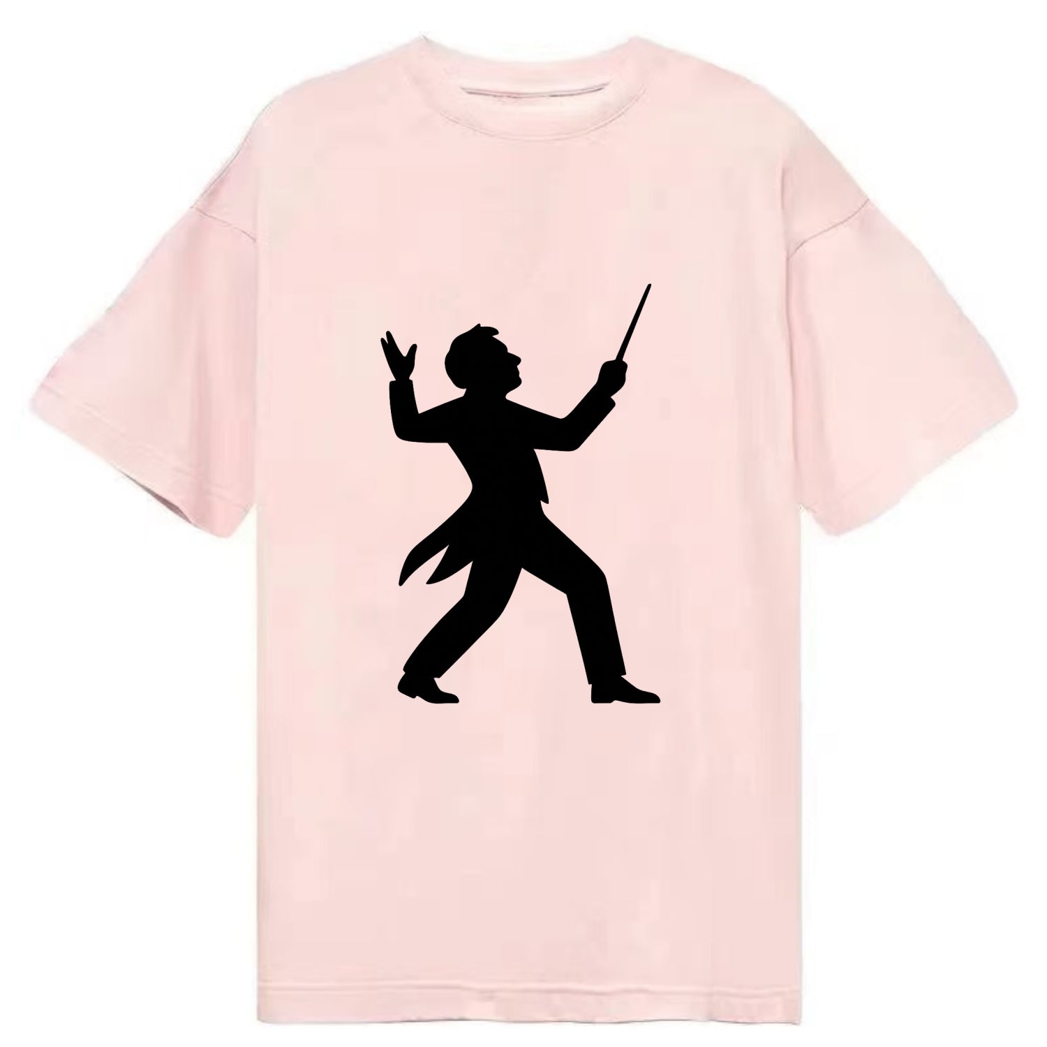Conductor leading orchestra passionately - Classic T-shirt - Pink