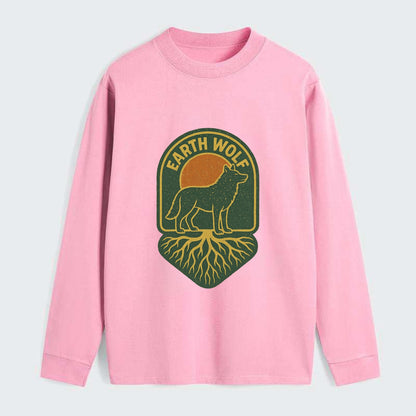 Earth Wolf Roots  - Classic Long Sleeve Shirt - Pink