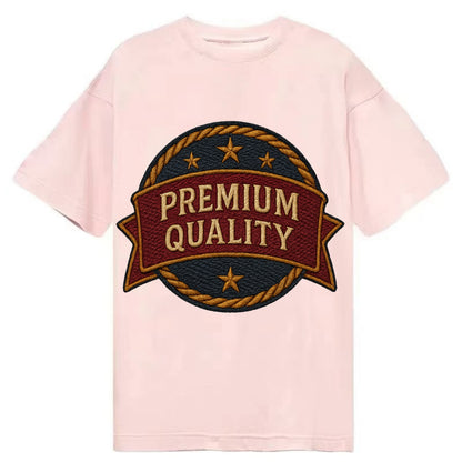 Premium Quality Badge  - Classic T-shirt - Pink