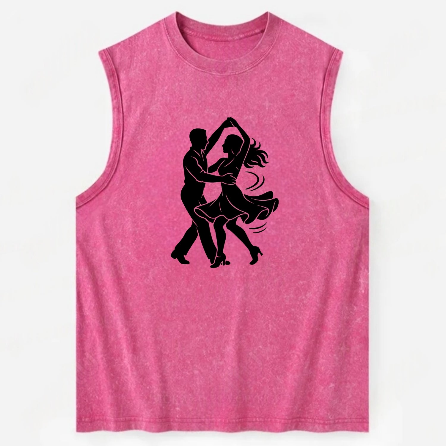 Salsa dancers spinning turn - Vintage Washed Tank - Pink