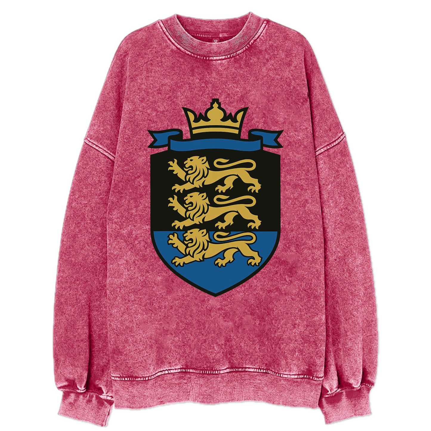 Estonia Royal Logo  - Vintage Sweatshirt - Pink