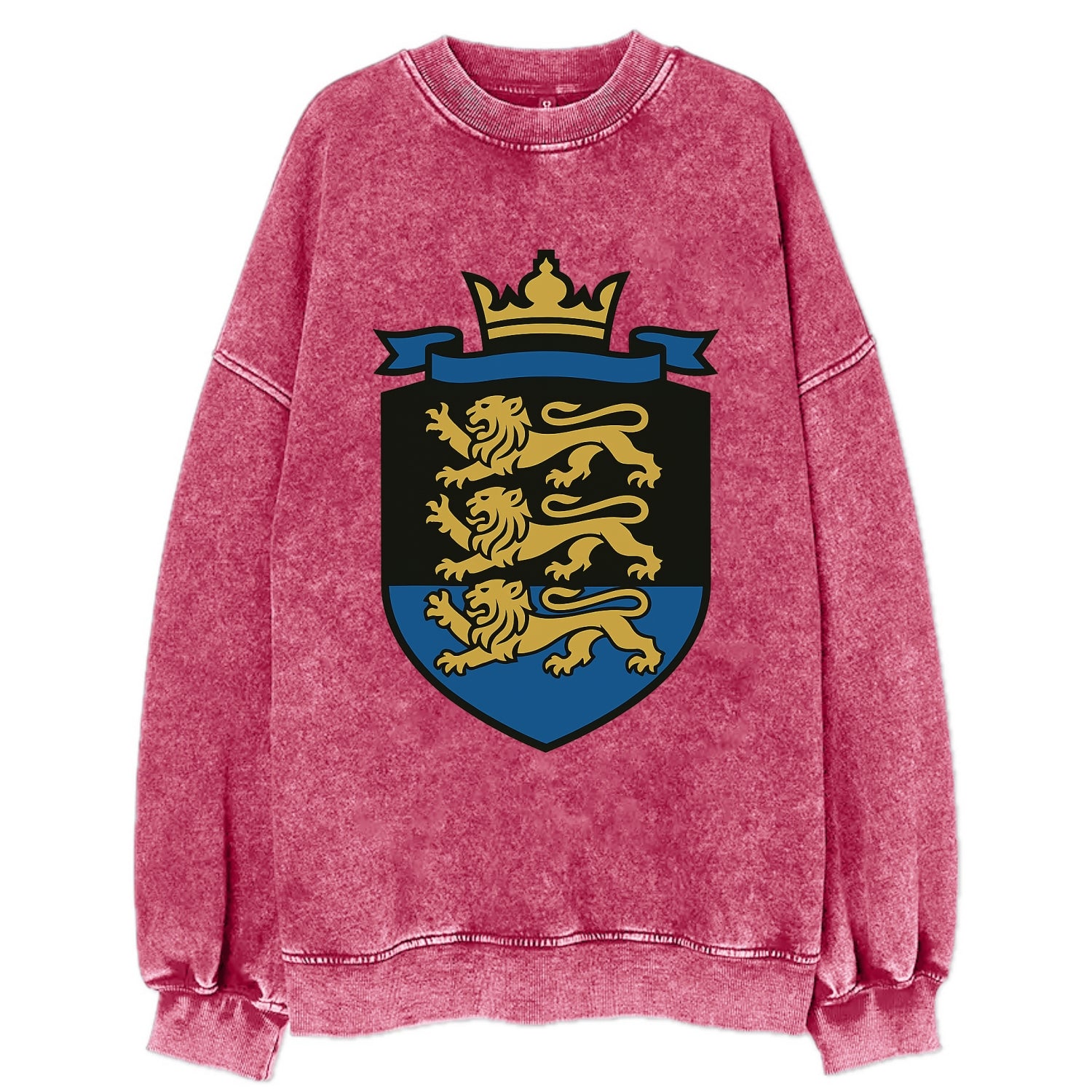 Estonia Royal Logo  - Vintage Sweatshirt - Pink